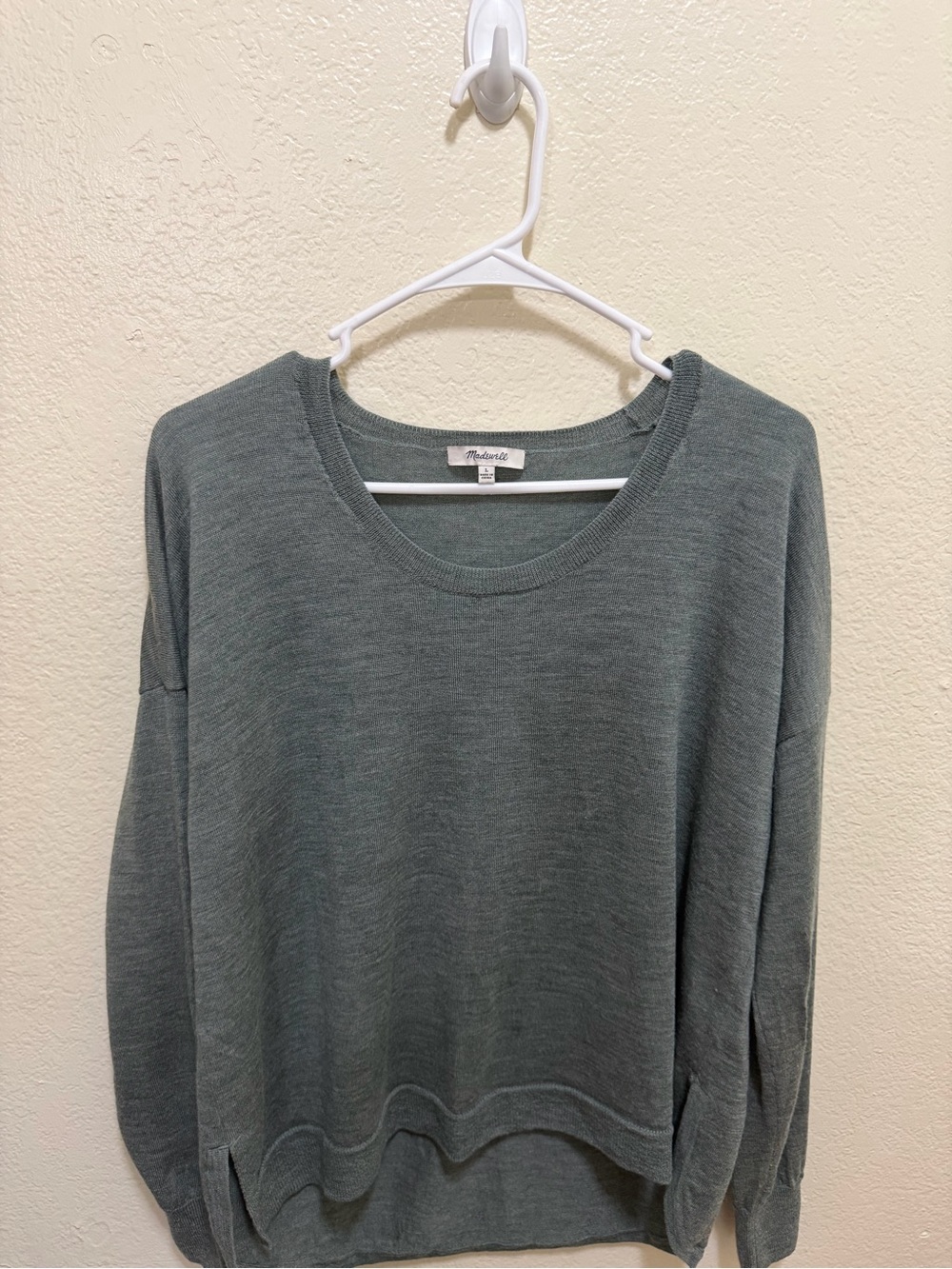 Madewell Slate Green Crewneck Sweater